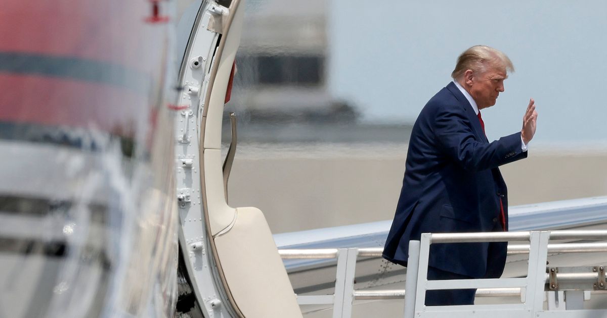 Trump Arrives In Miami For First Court Appearance Over Documents Charges