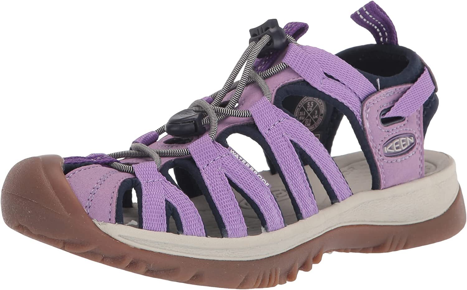 Buy KEEN Women's Whisper-W Sandal, Black/Magnet, 9 M US at Amazon.in