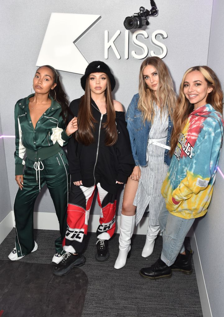 Leigh-Anne with her former bandmates Jesy Nelson, Perrie Edwards and Jade Thirlwall