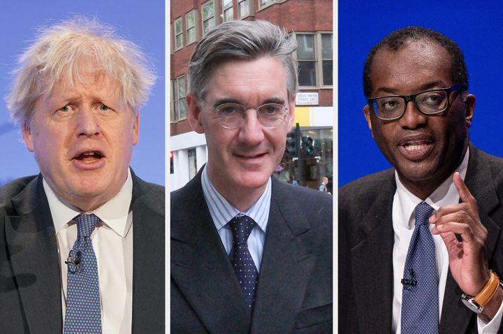 Boris Johnson, Jacob Rees-Mogg and Kwasi Kwarteng.
