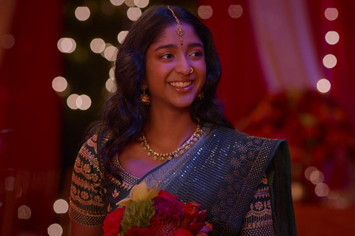 Maitreyi Ramakrishnan as Devi in the final episode of "Never Have I Ever."