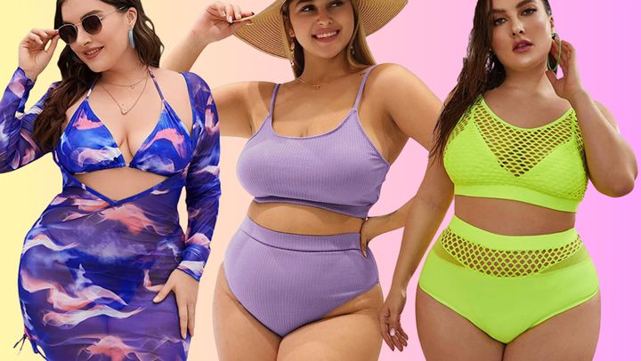 A sexy three-piece set, a sporty high-waist bikini, a funky fishnet two-piece.