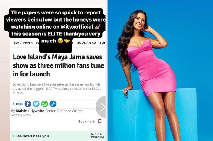 Maya had her say over on Instagram