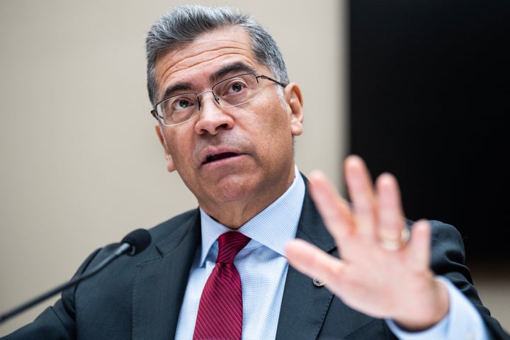 Health and Human Services Secretary Xavier Becerra, seen here in recent testimony before Congress, says states reviewing Medicaid enrollment too hastily are likely taking coverage away from some people who still qualify, including many children. 