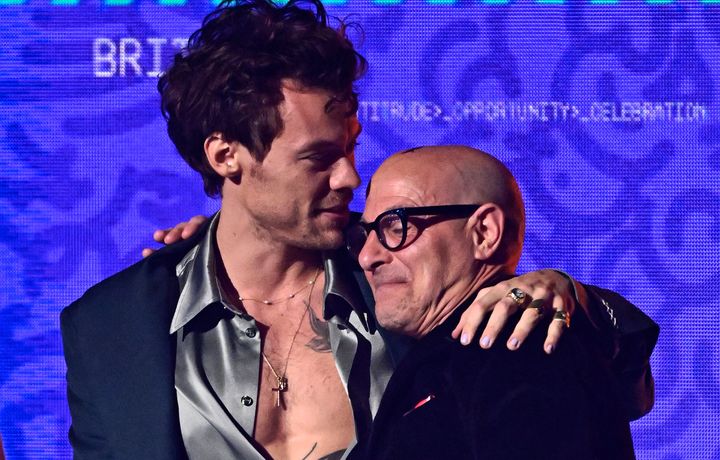 Harry Styles and Stanley Tucci