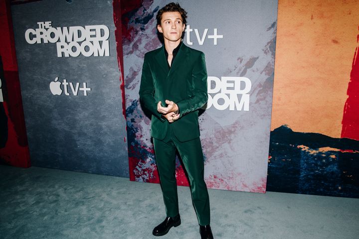 Tom Holland at the premiere of The Crowded Room