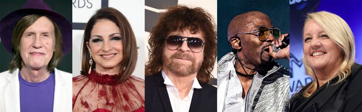 Glen Ballard, Gloria Estefan, Jeff Lynne, Teddy Riley, and Liz Rose are being inducted into the Songwriters Hall of Fame on Thursday.