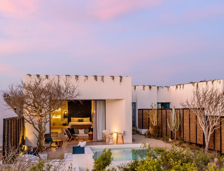 An oceanfront villa is seen at the Rancho Pescadero resort in Baja California Sur, Mexico. 
