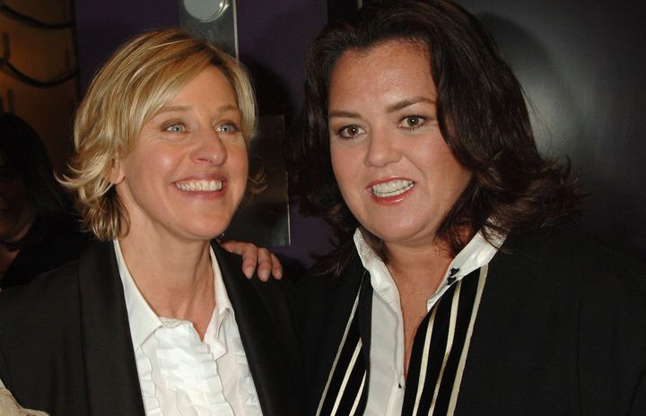 Ellen DeGeneres and Rosie O'Donnell