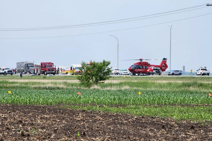 At least 15 people died in the road accident in central Canada's Manitoba province, local media reported. (Photo by NIRMESH VADERA/AFP via Getty Images)