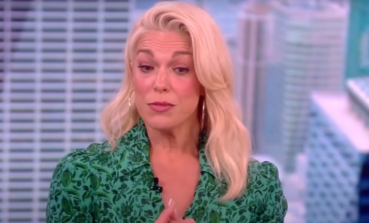 Hannah Waddingham during her interview on The View