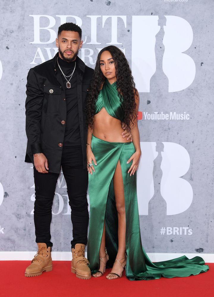 Andre and Leigh-Anne at the Brit Awards in 2019