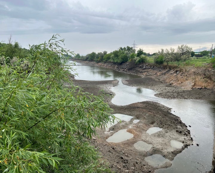 Areas of agriculture have been ruined by the nearby floods