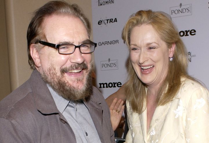 Brian Cox is pictured with Meryl Streep in 2003.
