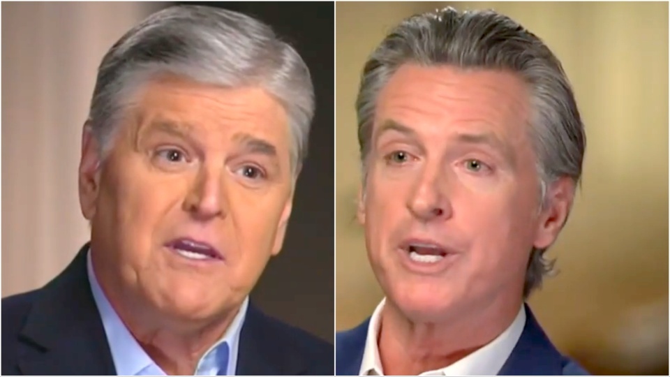 Gavin Newsom Brutally Schools Sean Hannity On The Economy In Explosive ...