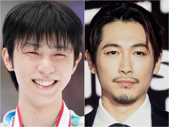 羽生結弦さん(左)とディーン・フジオカさん