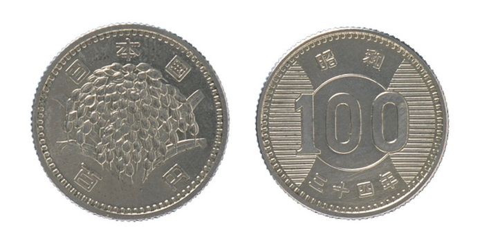 百円銀貨幣（稲穂）稲穂 分銅、100