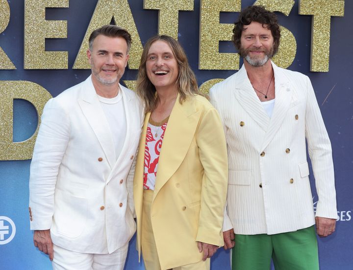 Take That at the Greatest Days premiere on Saturday