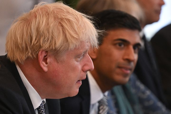 Rishi Sunak has been accused of failing to stand up to Boris Johnson.