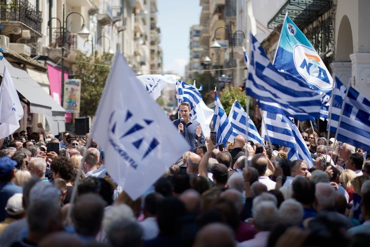 Την αισιοδοξία του για σχηματισμό αυτοδύναμης κυβέρνησης εξέφρασε ο πρόεδρος της ΝΔ