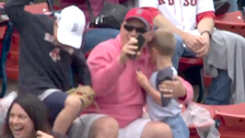 Red Sox Fan Throws Back Foul Ball To Horror Of His Brother