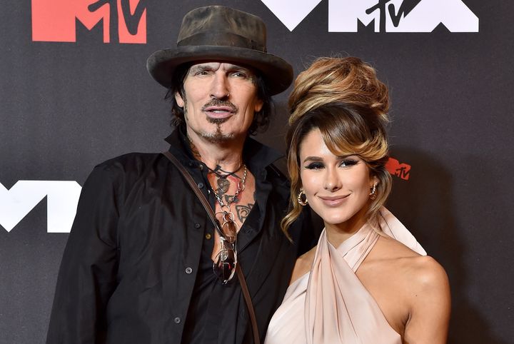 Tommy Lee and Brittany Furlan at the VMAs in 2021