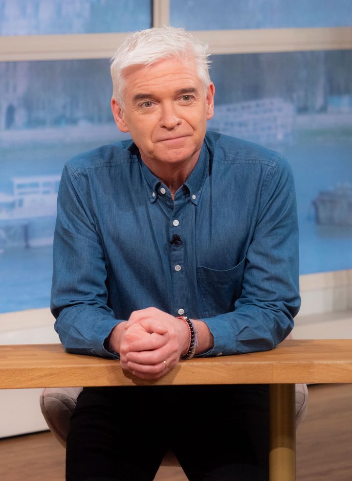 Phillip Schofield on the set of This Morning earlier this year