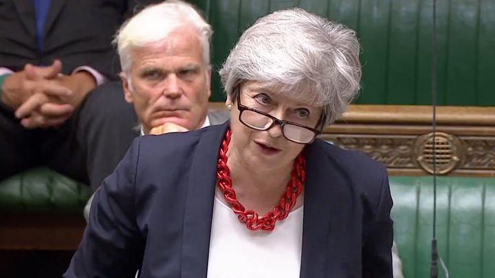 Theresa May slammed Boris Johnson without even mentioning his name in the Commons on Monday