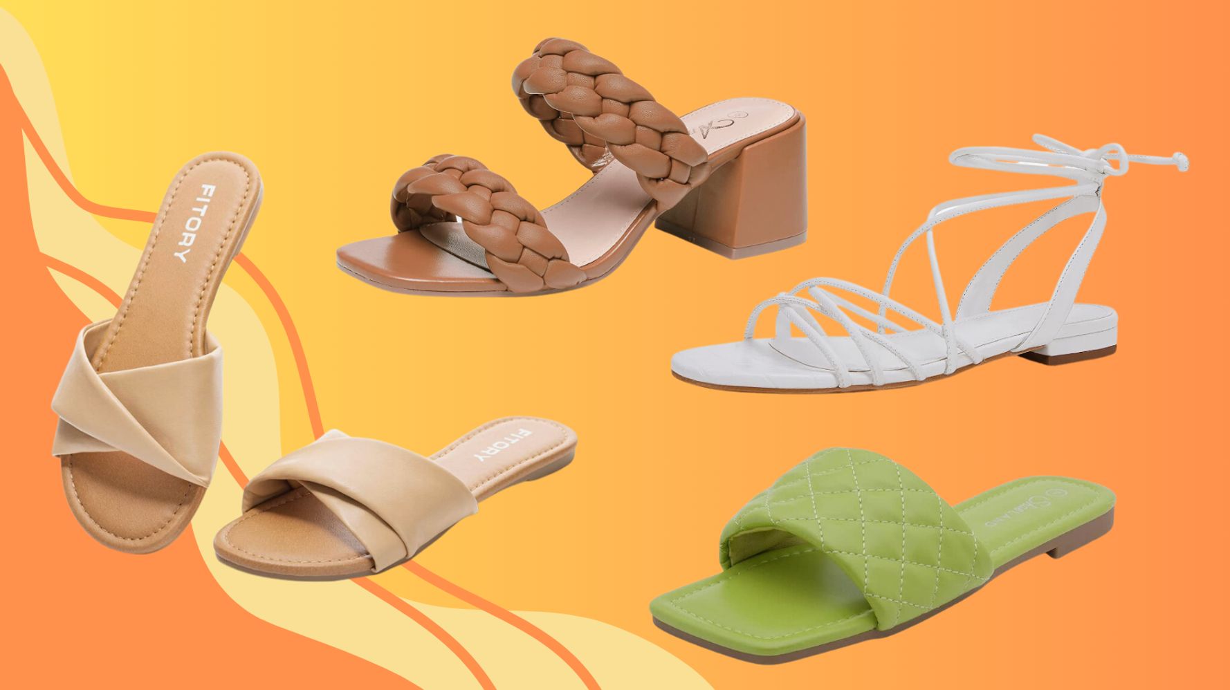 Brown Genuine Leather Sandals for Women, Ladies Womens Shoes, Summer  Sandals, Flip-Flops, Flats, Slides, Thongs, Comfort Walking, CRISSCROSS