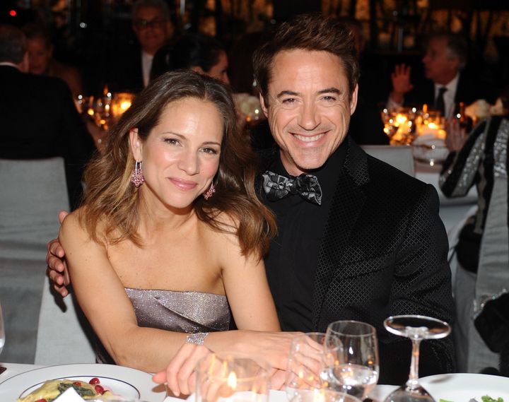 Susan Downey and actor Robert Downey Jr. in 2013.