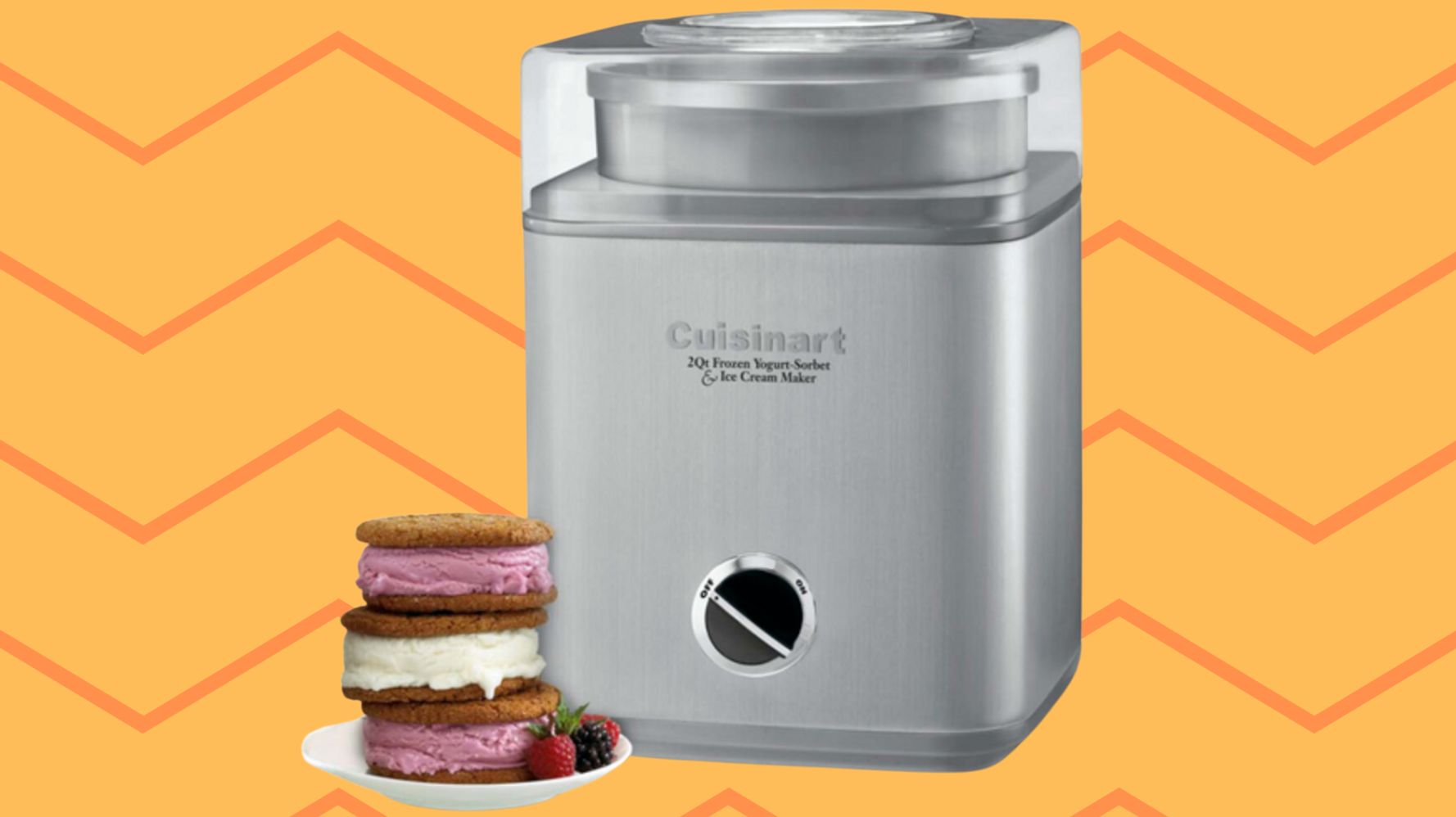 Buy the Cuisinart Frozen Yogurt, Ice Cream, & Sorbet Maker - Powers On