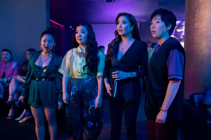 From left: Stephanie Hsu, Cola, Ashley Park and Sabrina Wu in "Joy Ride."
