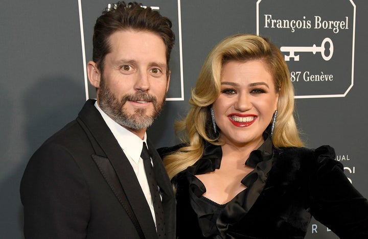 Brandon Blackstock and Kelly Clarkson at the Critics' Choice Awards in 2020