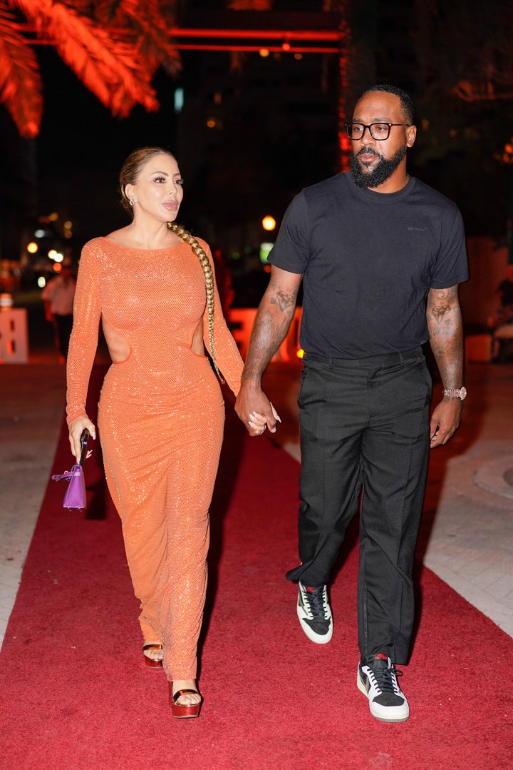 Larsa Pippen and Marcus Jordan on May 7 in Miami.