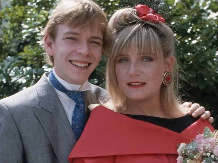 Adam Woodyatt and Michelle Collins as Ian and Cindy Beale