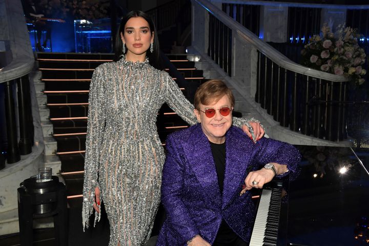 Dua Lipa and Elton John