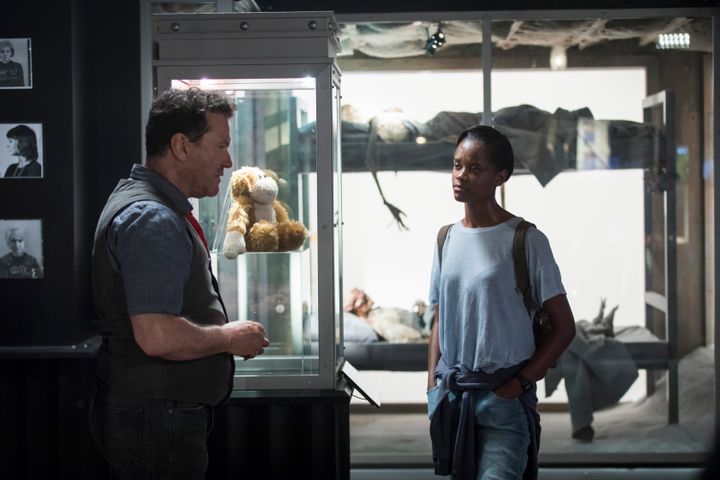 "Black Mirror" has always shown us exactly who we are, like in the Season 4 episode "Black Museum," starring Letitia Wright (right).