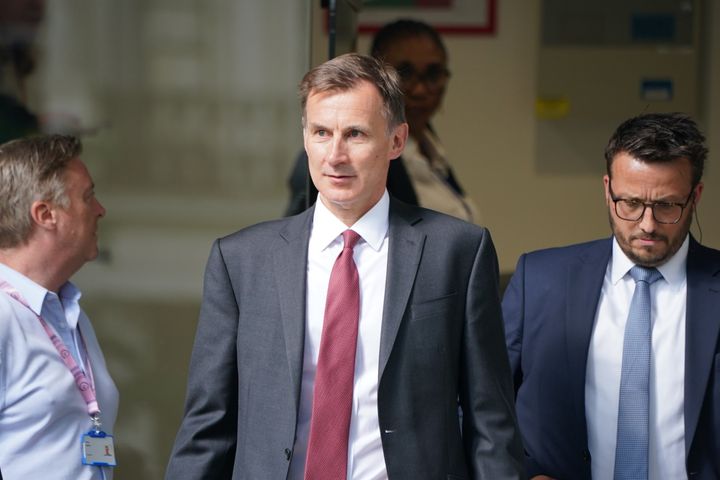 Jeremy Hunt gave evidence as the health secretary between 2012 and 2018