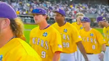 LSU Player Simulates Vigorous Sex Move To Celebrate College World Series Win On TV