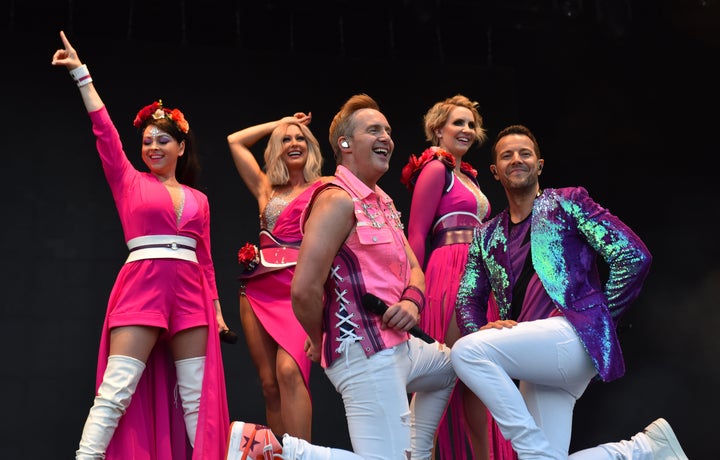 Lisa Scott-Lee, Faye Tozer, Ian "H" Watkins, Claire Richards and Lee Latchford-Evans of Steps 