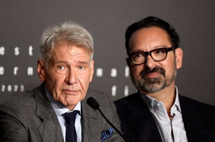 Harrison Ford and director James Mangold 