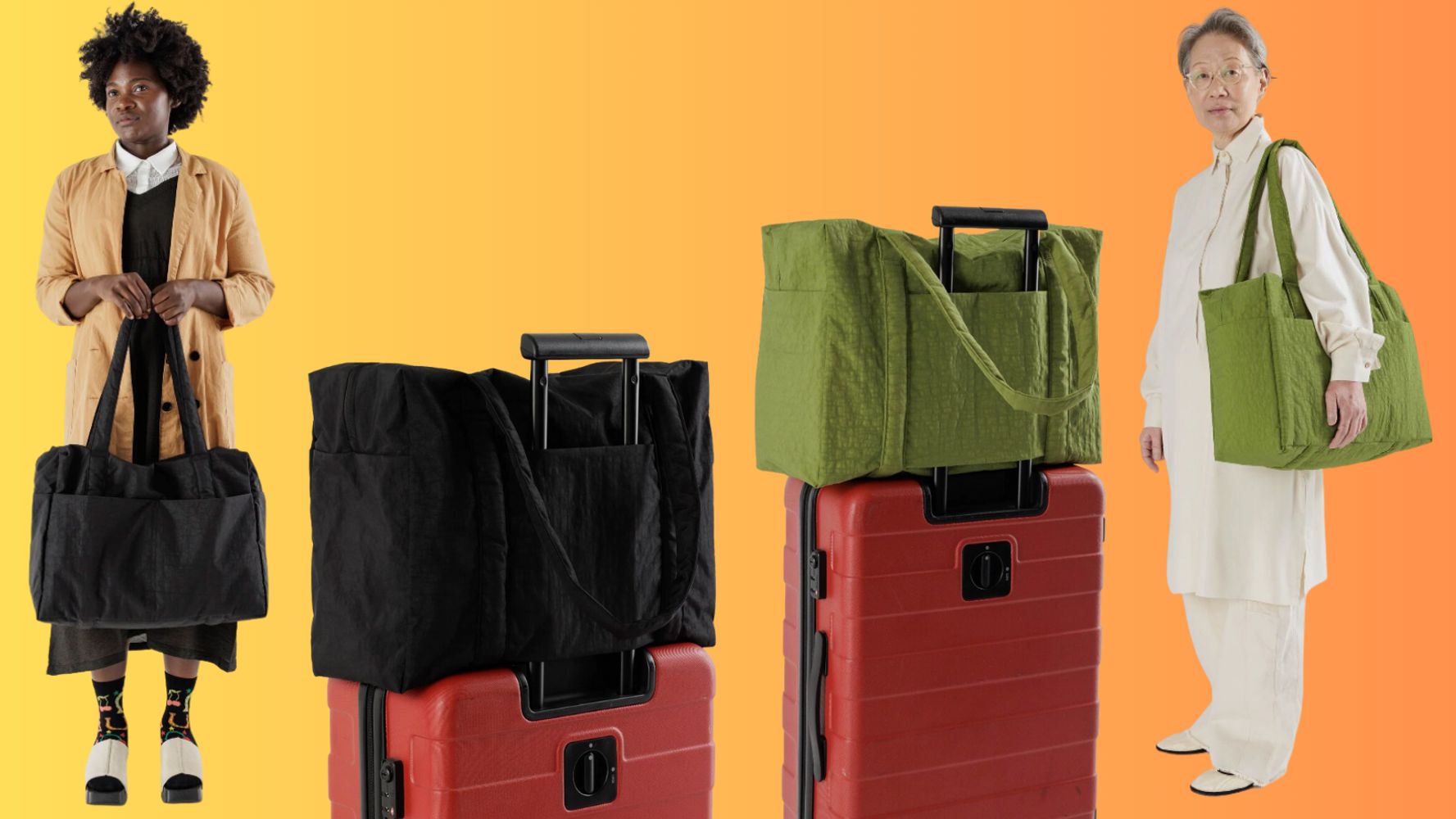 Go Travel Light Tote Bag-Orange - Just Bags Luggage Center