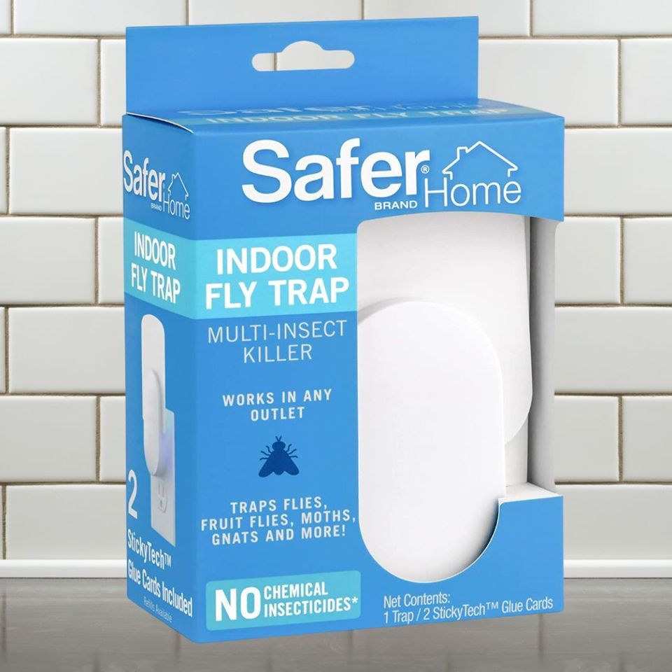 Window Fly Traps by Catchmaster - 12 Count, Ready to Use Indoors. Insect,  Bugs, Fly & Fruit Fly Glue Adhesive Sticky Paper - Waterproof Easy