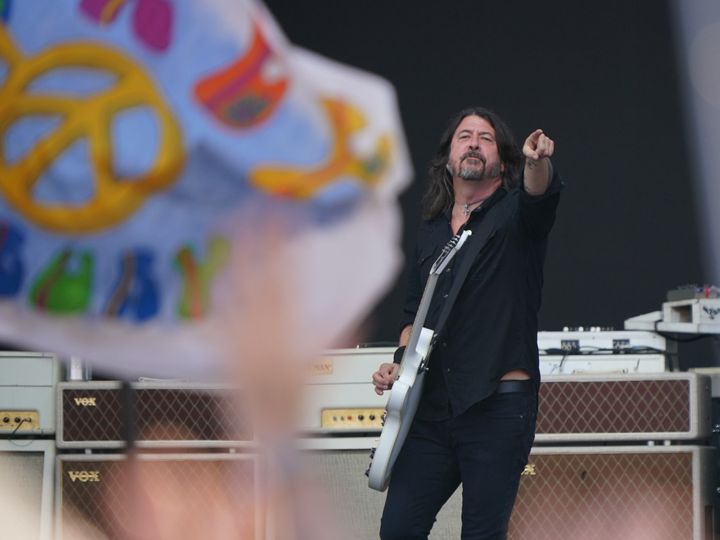 The Foo Fighters, performing under the name 'The ChurnUps', on the Pyramid stage at the Glastonbury Festival at Worthy Farm in Somerset. Picture date: Friday June 23, 2023. (Photo by Yui Mok/PA Images via Getty Images)