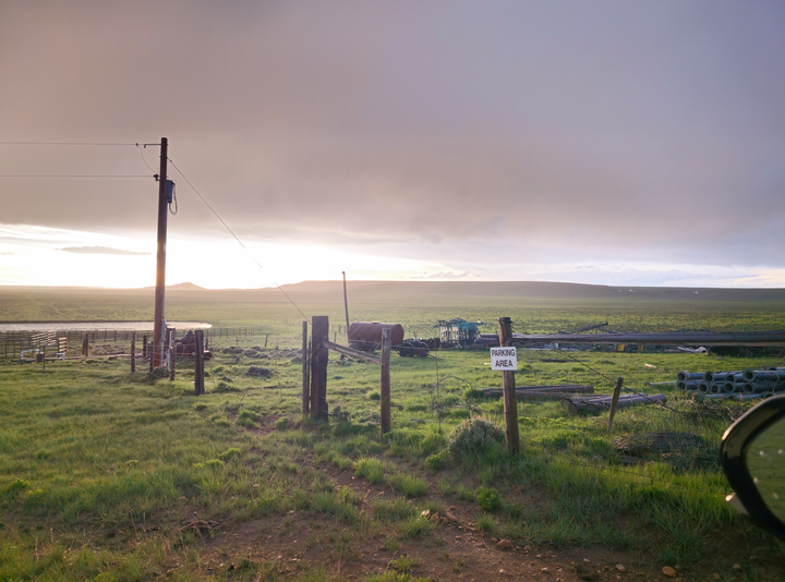 The ranch that once belonged to Patrick McGuire. The author's father claimed this was where he was visited by aliens.