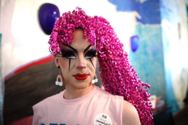 People participate in the Annual New York Pride March on June 25, 2023 in New York City.