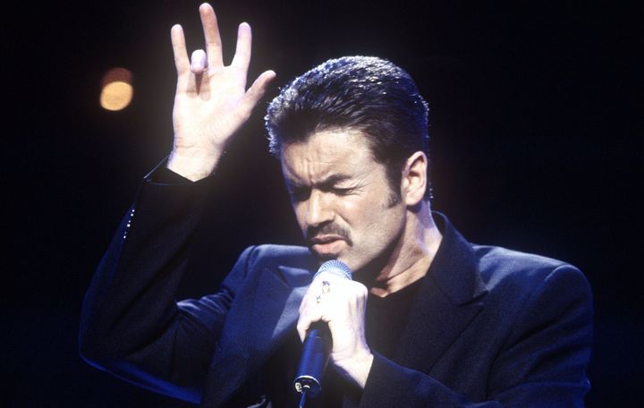 George Michael performing in 1999