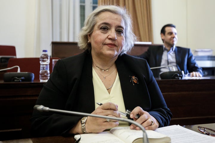 Η Αλεξάνδρα Παπαδοπούλου, υφυπουργός Υπουργείου Εξωτερικών.