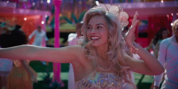 Margot Robbie as Barbie in the new film trailer
