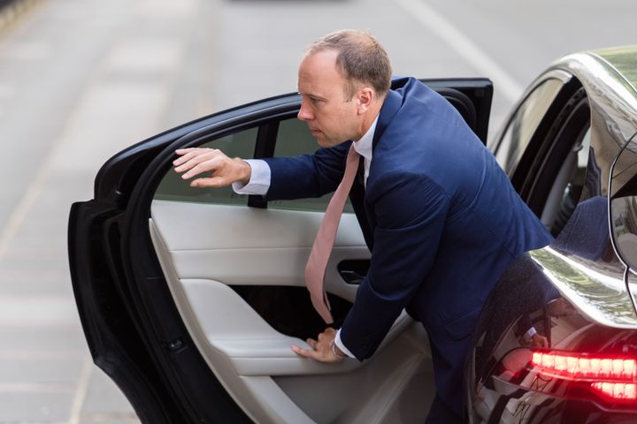 Matt Hancock arrives at Dorland House to give evidence to the Covid Inquiry